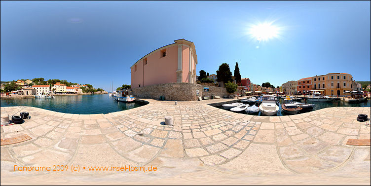 Panorama des Hafens von Veli Losinj auf der Insel Losinj