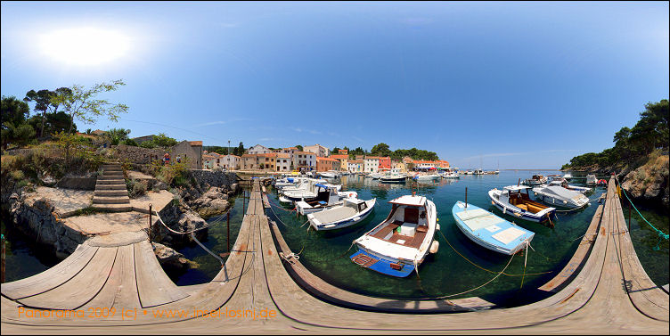 Panorama des Hafens von Veli Losinj auf der Insel Losinj