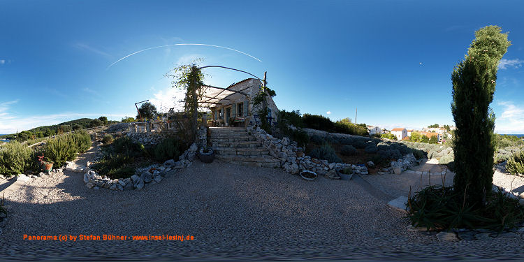 Panorama des botanischen Garten / Duftgarten von Mali Losinj