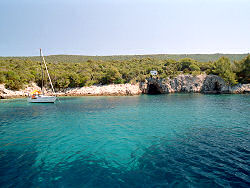 auf Tour mit Kapitn Mate auf Insel Losinj / Kroatien