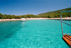 auf Tour mit Kapitn Mate auf Insel Losinj / Kroatien