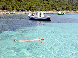 auf Tour mit Kapitn Mate auf Insel Losinj / Kroatien