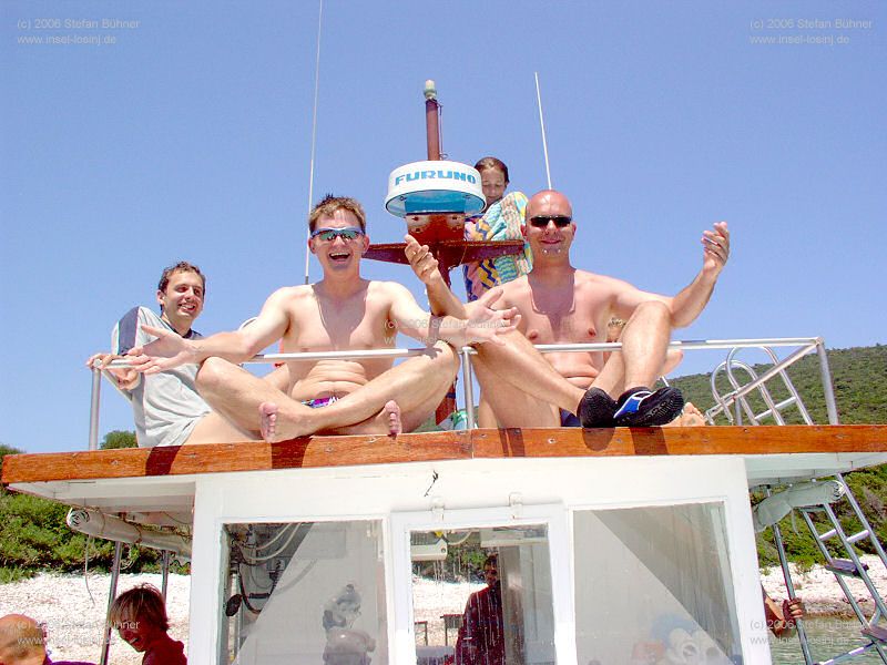 auf Tour mit Kapitn Mate auf Insel Losinj / Kroatien