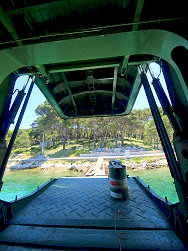 das Motorschiff Marina im Hafen von Mali Losinj in Kroatien