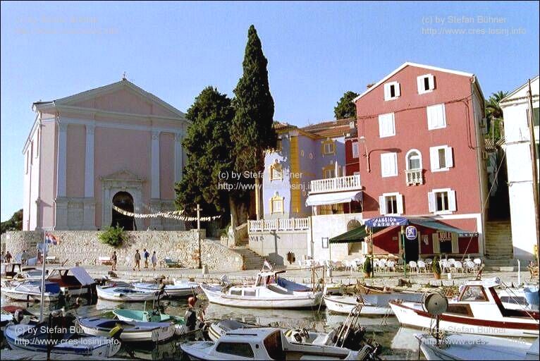 der Hafen von Veli Losinj in Kroatien