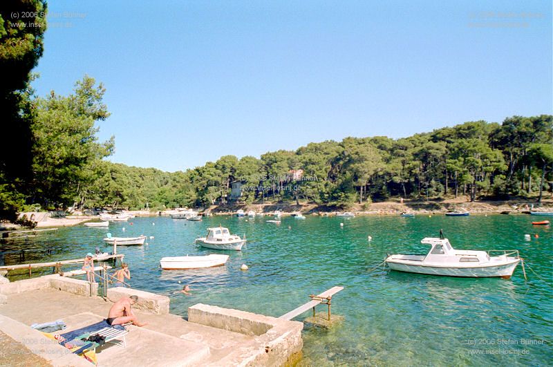 klassische Villa in der Cikat Bucht bei Mali Losinj, erbaut Anfang des 19. Jahrhunderts